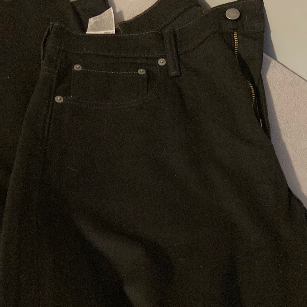 Mens Levi black denim jeans